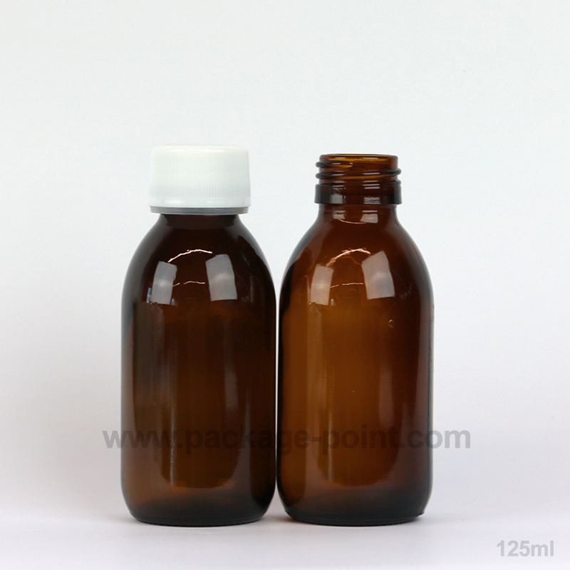 Syrup Bottle Glass Pharmacy Amber 125 Ml, Amber Glass Pharmacy Bottles